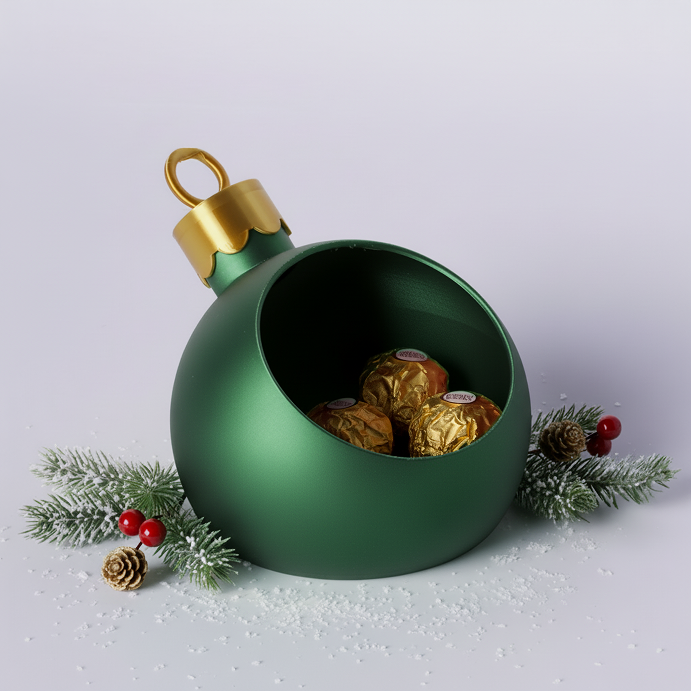 Boule de Noël décorative porte chocolats
