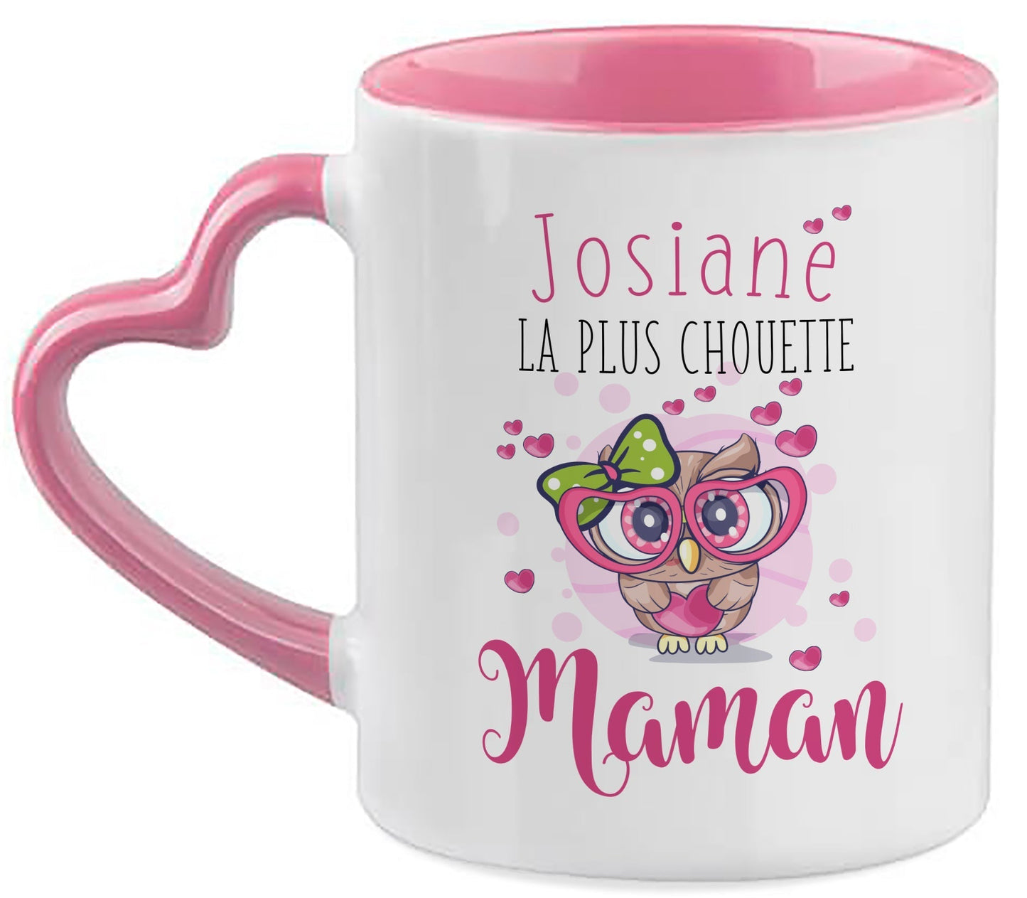Mug personnalisé prénom chouette maman - Tasse personnalisée maman