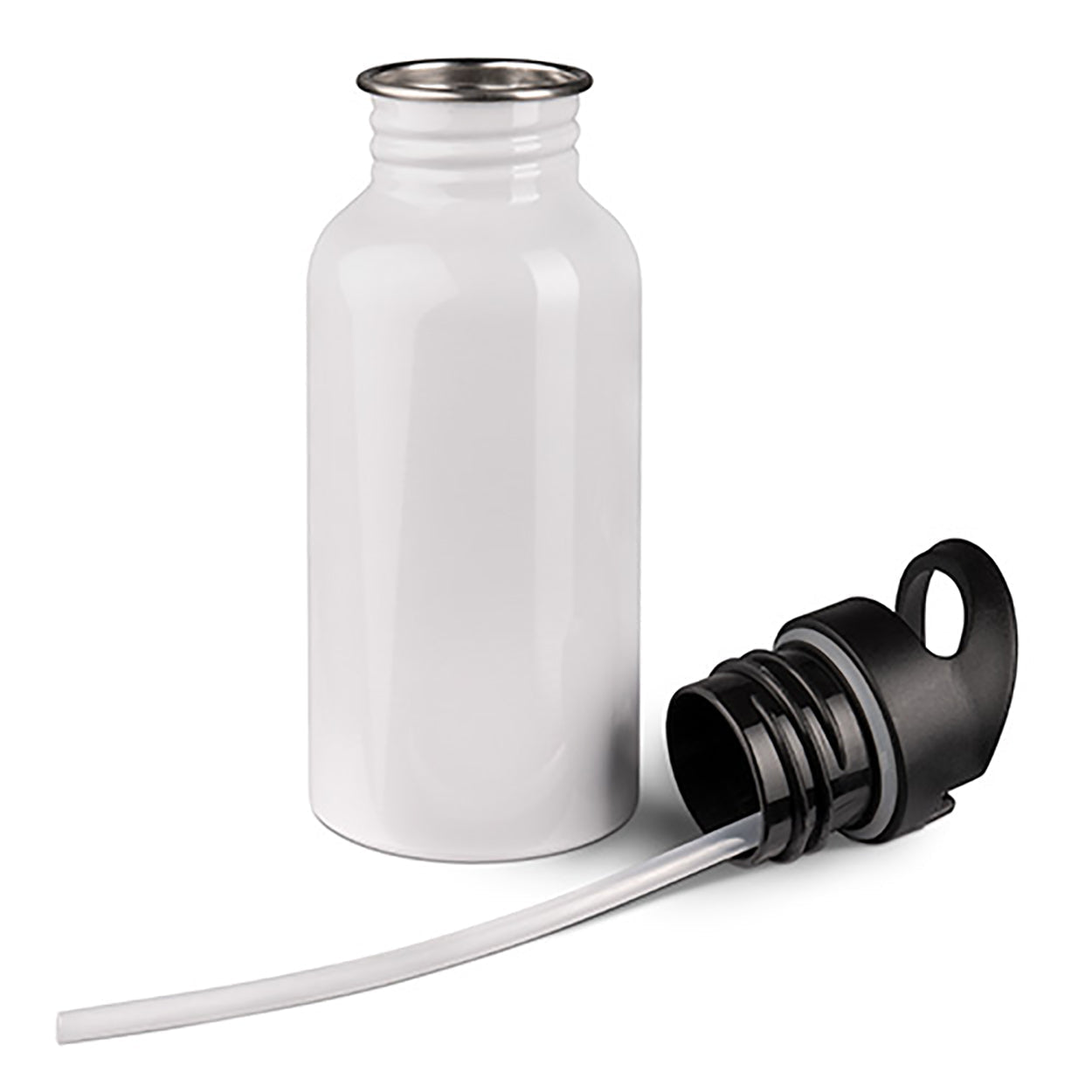 Gourde personnalisable pieuvre rose avec prénom en acier inoxydable