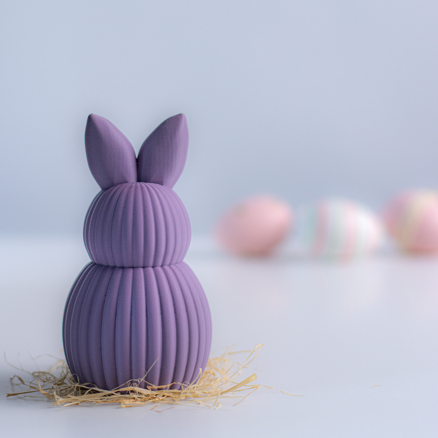 Lapin de Pâques décoratif ondulé – Impression 3D