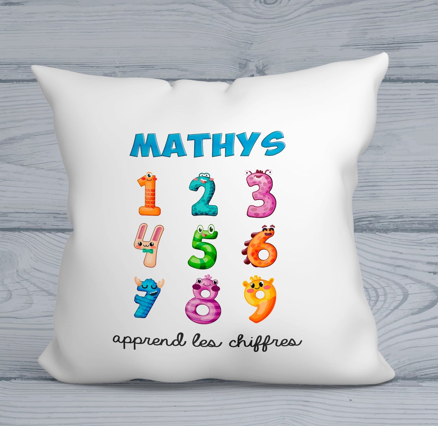 Coussin personnalisé chiffres