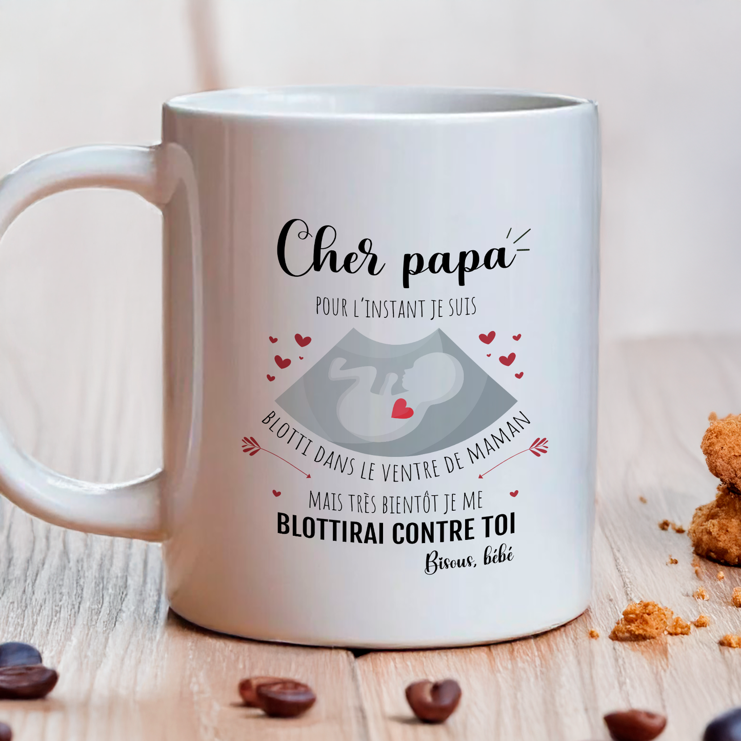 mug annonce grossesse échographie futur papa