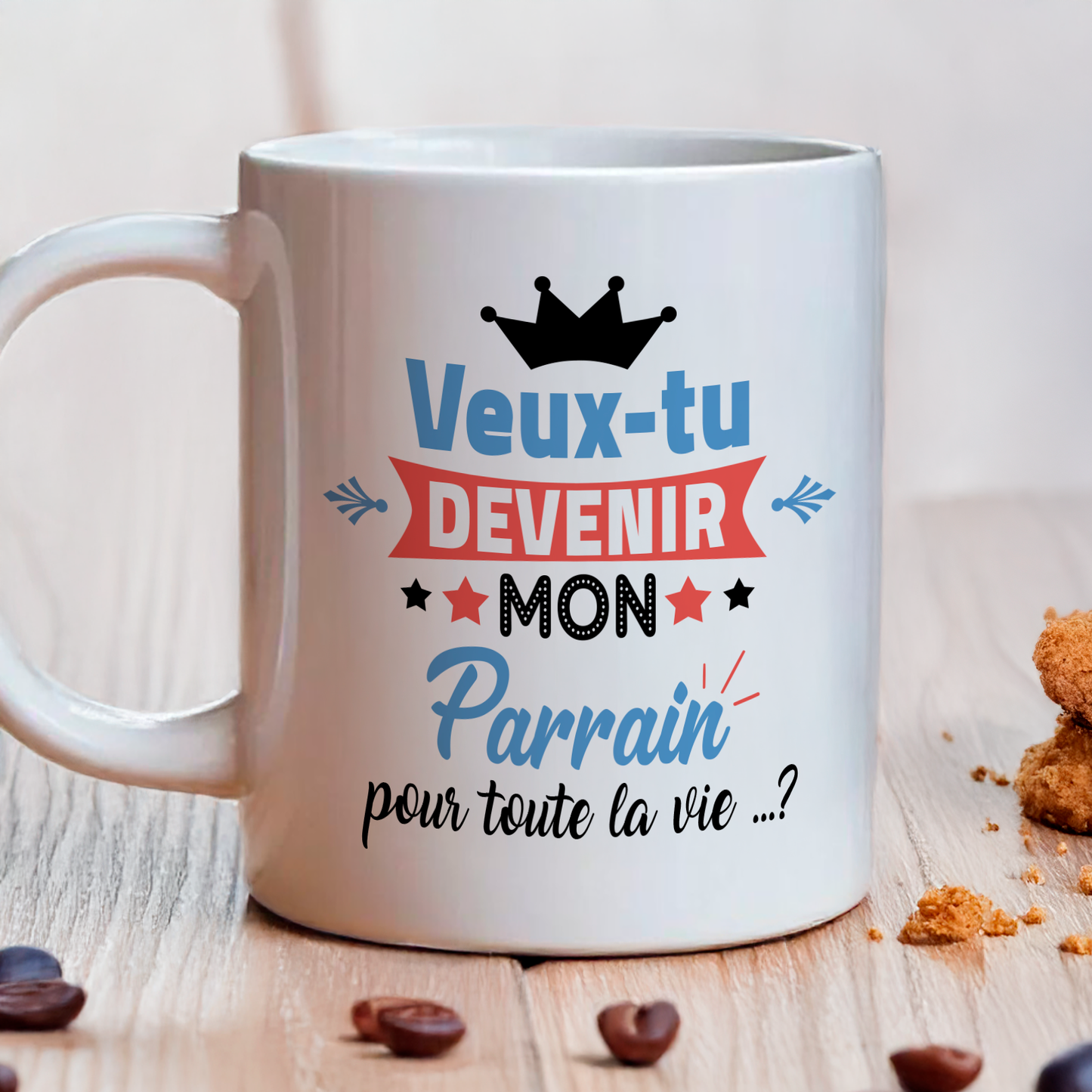 Mug demande futur parrain, veux-tu devenir mon parrain ?