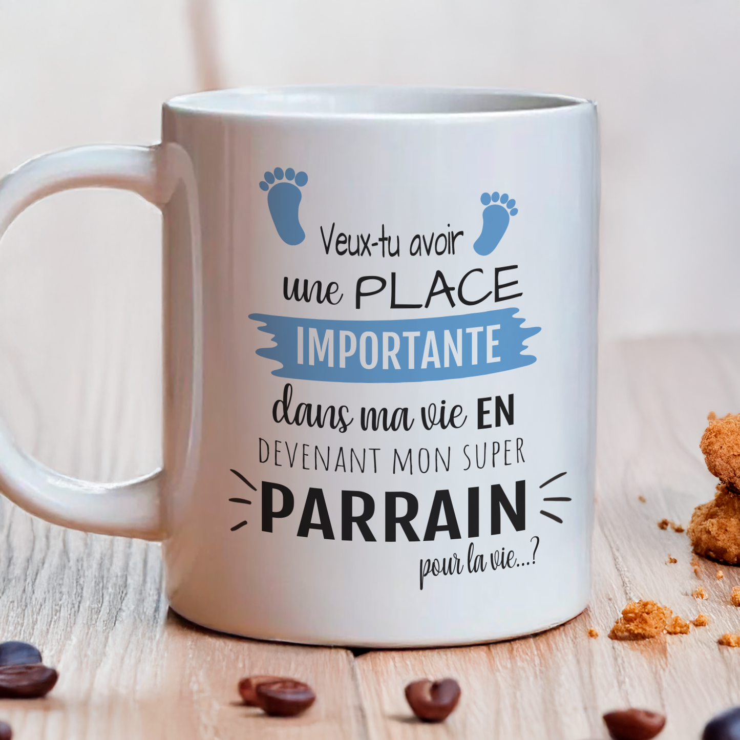 Mug veux-tu devenir mon parrain ? Demande futur parrain