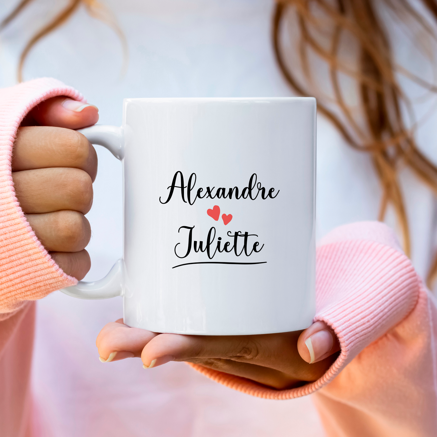 Mug Saint-Valentin personnalisé couple coïncidence