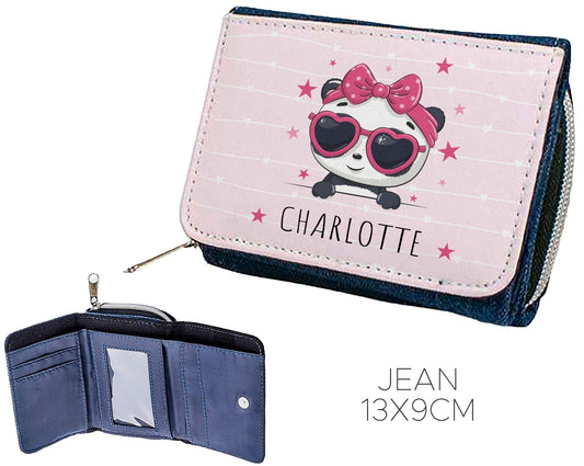 Portefeuille enfant personnalisable panda