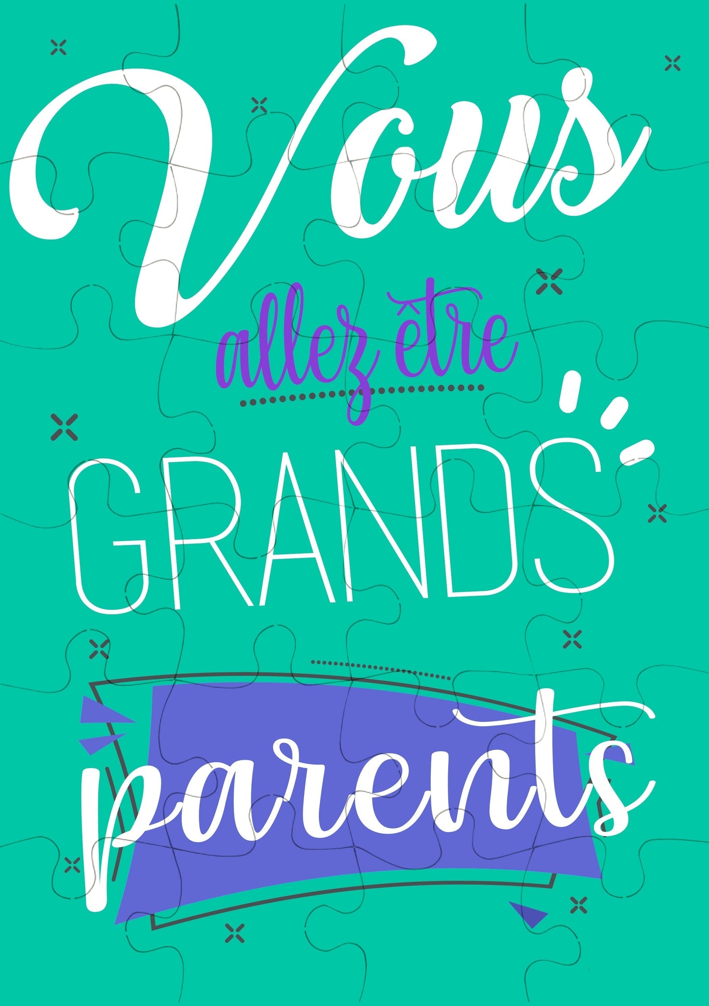 Puzzle annonce grossesse grands-parents