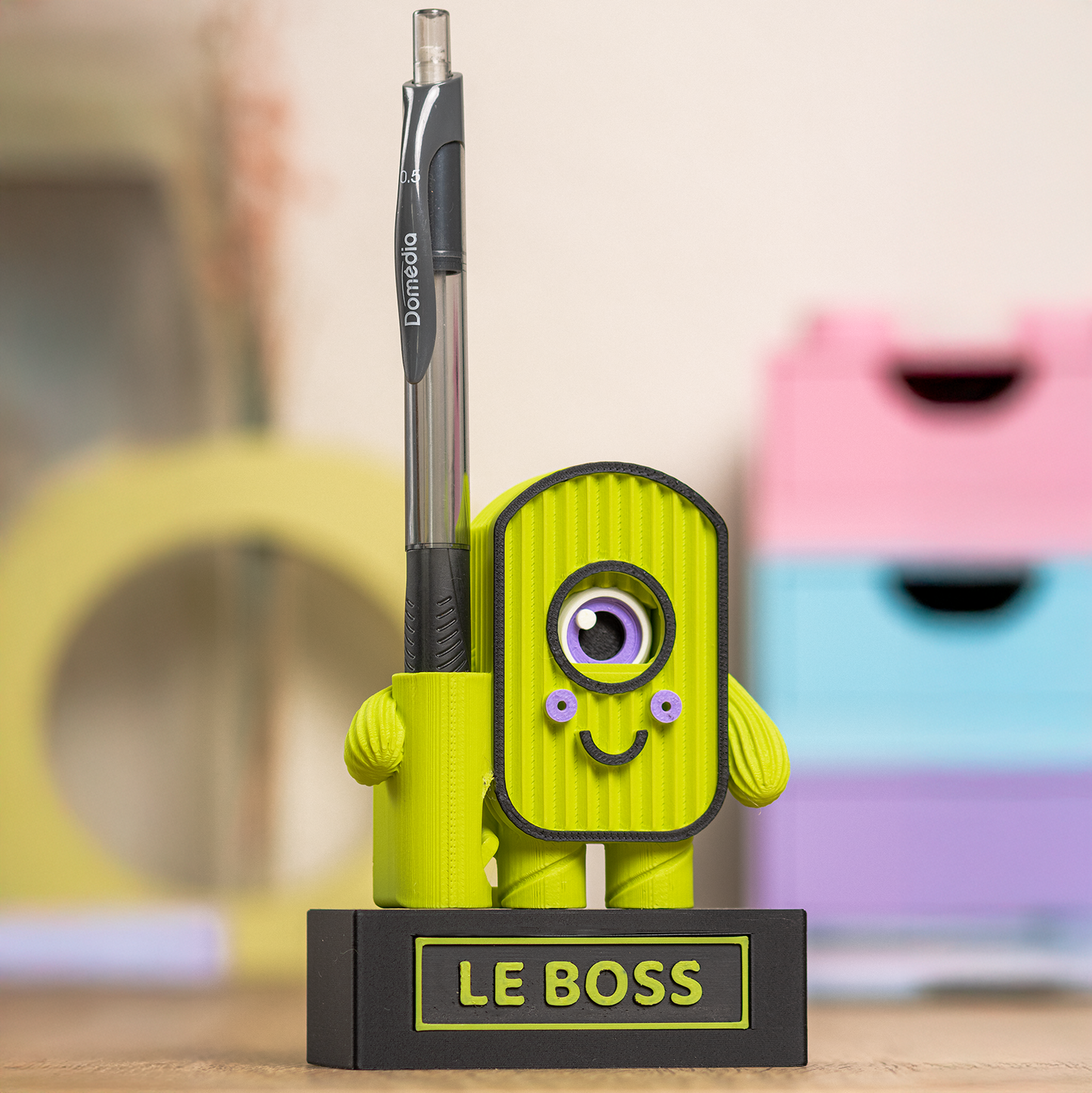 Le Stylopote – Porte-stylo monstre personnalisé avec prénom