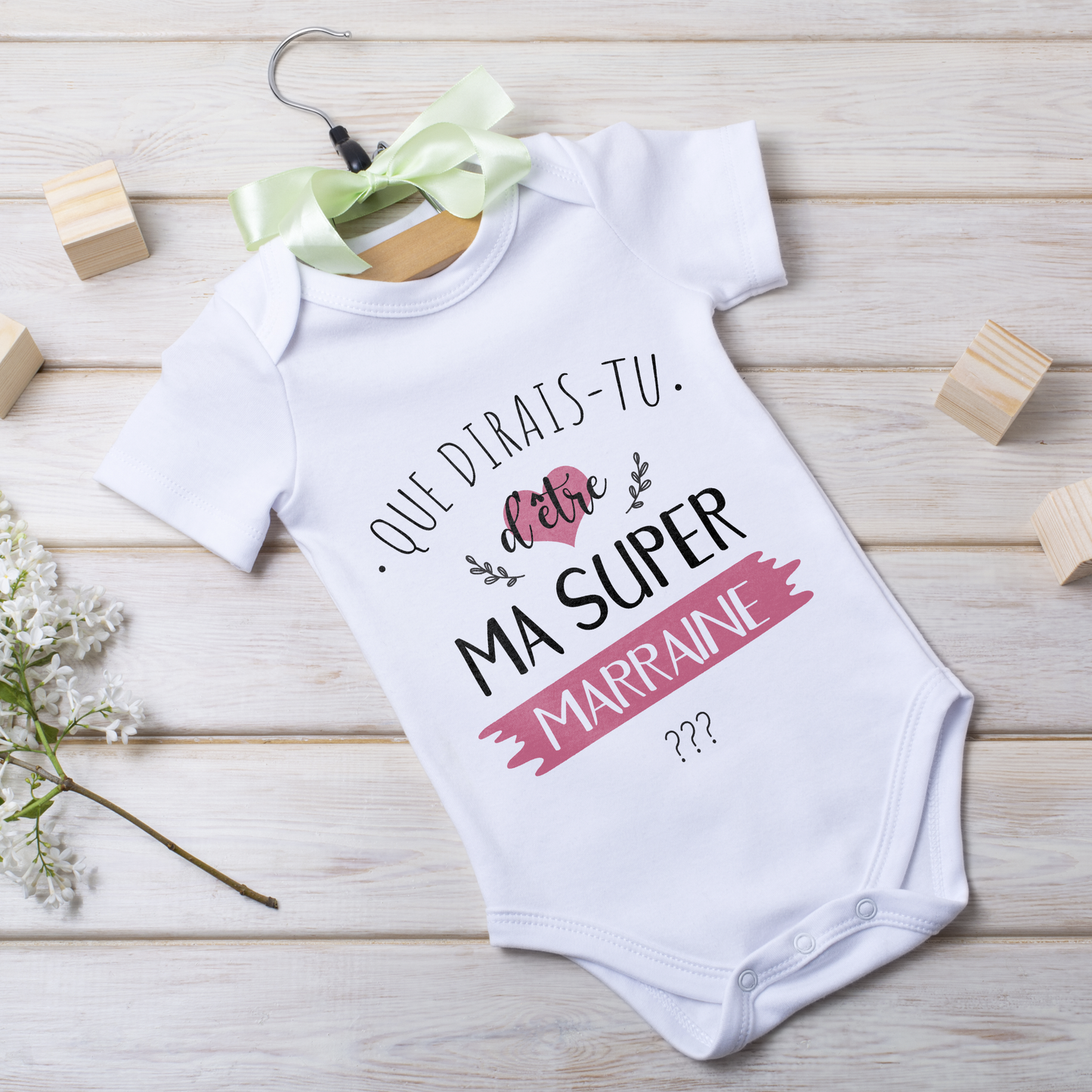 body personnalisé annonce grossesse idée cadeau futur marraine