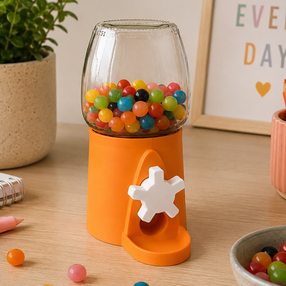 Le Bonbonix distributeur de bonbons 3D orange corail cadeau original