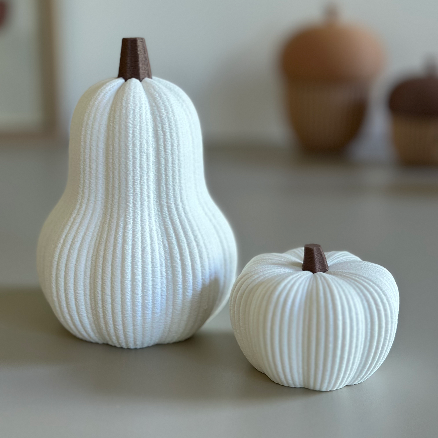 Citrouille décorative d’automne – Petite ou grande citrouille 3D