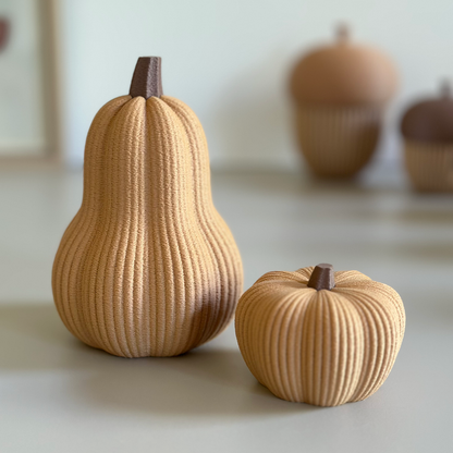 Citrouille décorative d’automne – Petite ou grande citrouille 3D