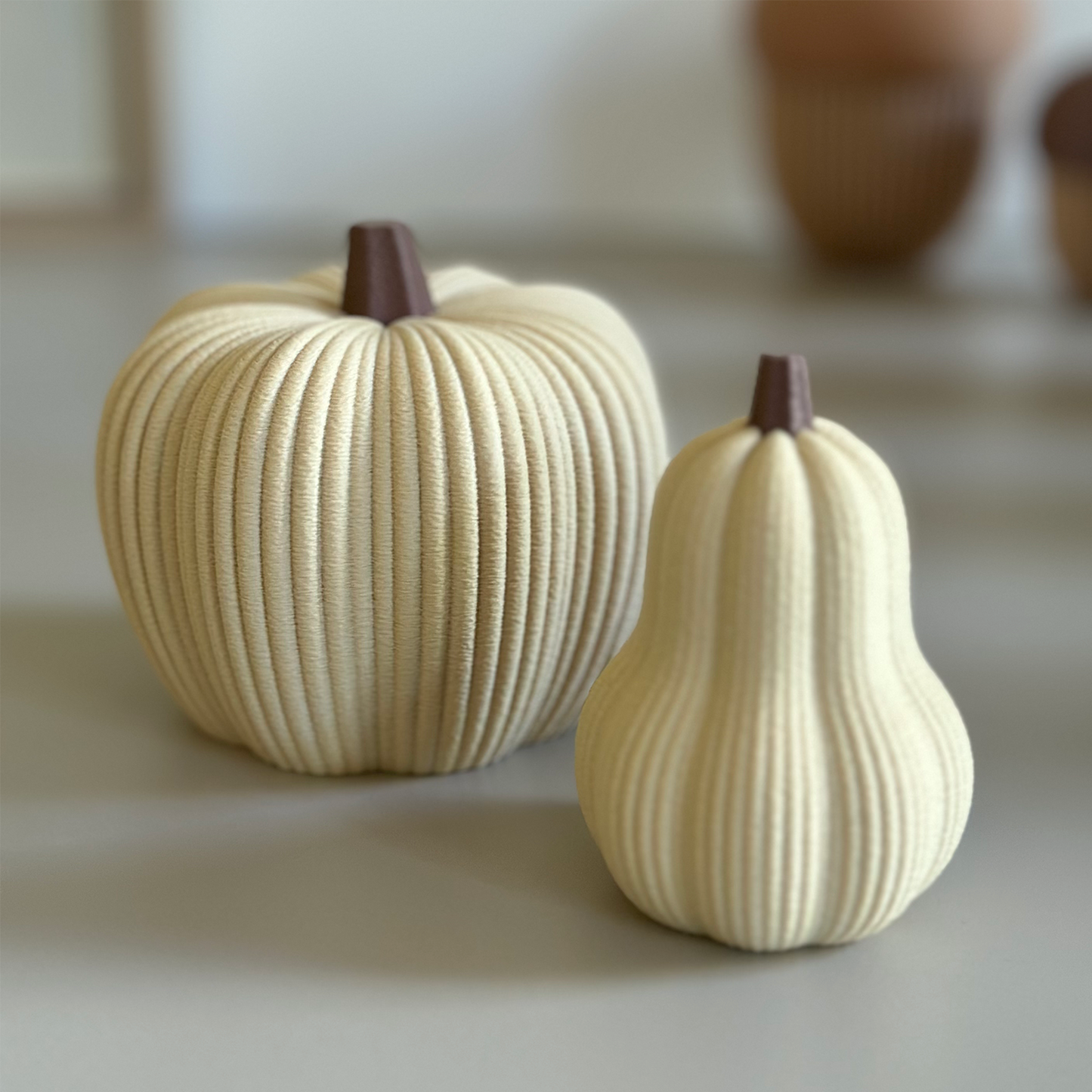 Citrouille décorative d’automne – Petite ou grande citrouille 3D