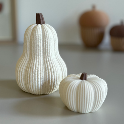 Citrouille décorative d’automne – Petite ou grande citrouille 3D