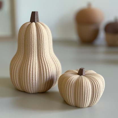 Citrouille décorative d’automne – Petite ou grande citrouille 3D