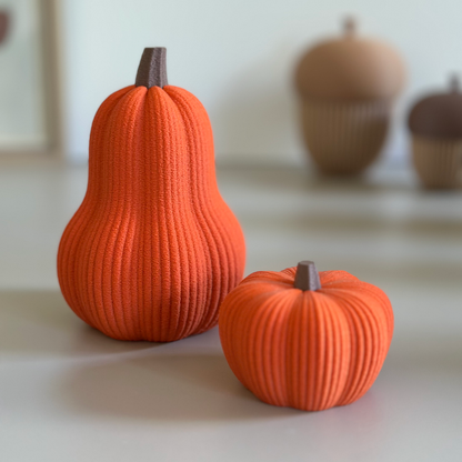 Citrouille décorative d’automne – Petite ou grande citrouille 3D