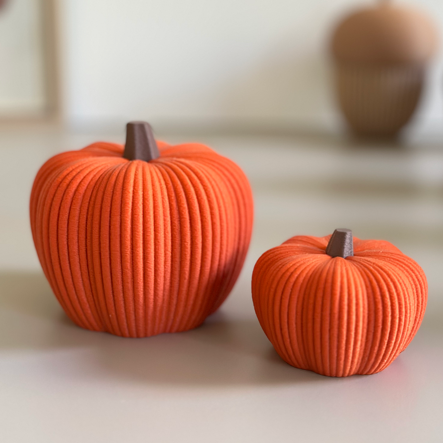 Citrouille décorative d’automne en 3D – petite et grande taille