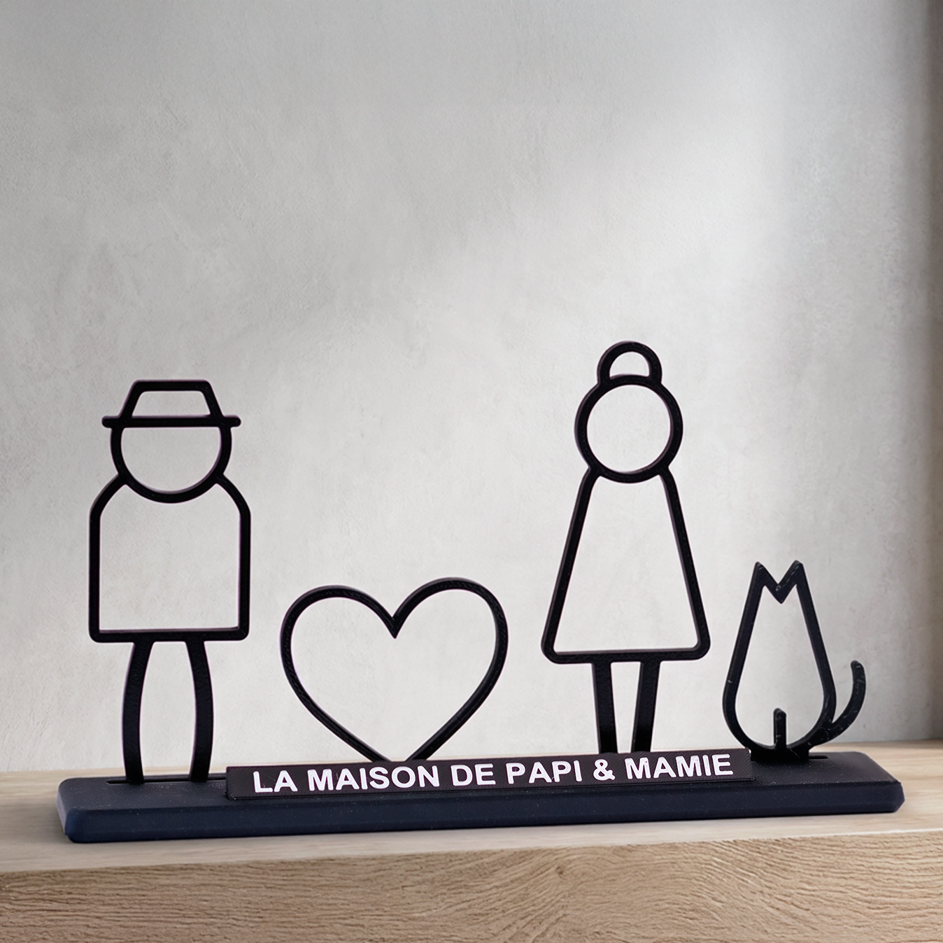 Ma famille à composer – Socle personnalisé & membres modulables