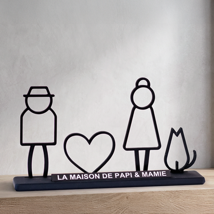 Ma famille à composer – Socle personnalisé & membres modulables