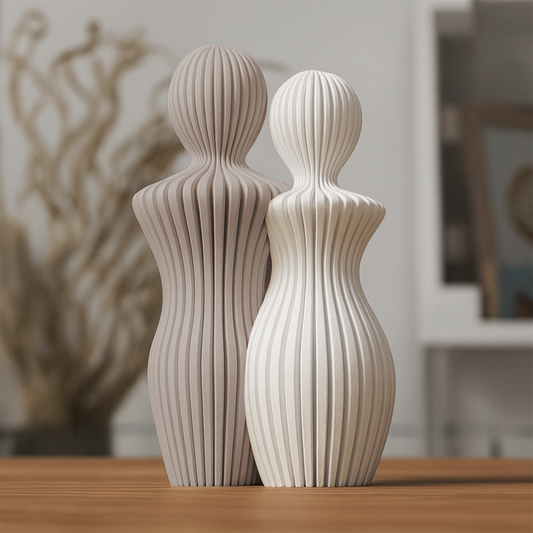 Statue design couple décorative imprimée en 3D