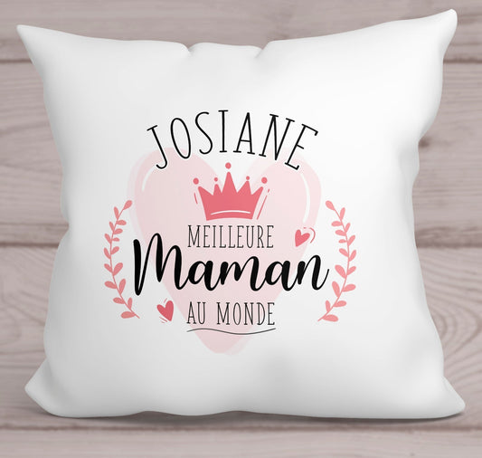 coussin personnalisé fête des mères meilleure maman