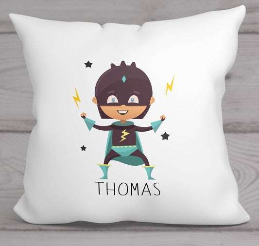 coussin ultra doux super-héros personnalisable prénom