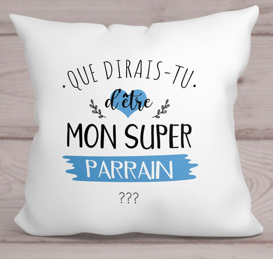 coussin demande originale futur parrain veux tu devenir mon super parrain