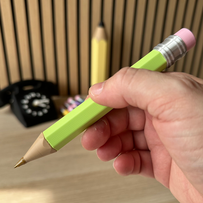 Crayon géant stylo bille vert, recharge Bic incluse, impression 3D en Belgique