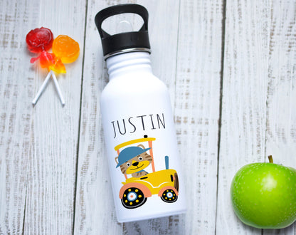Gourde enfant personnalisable tracteur
