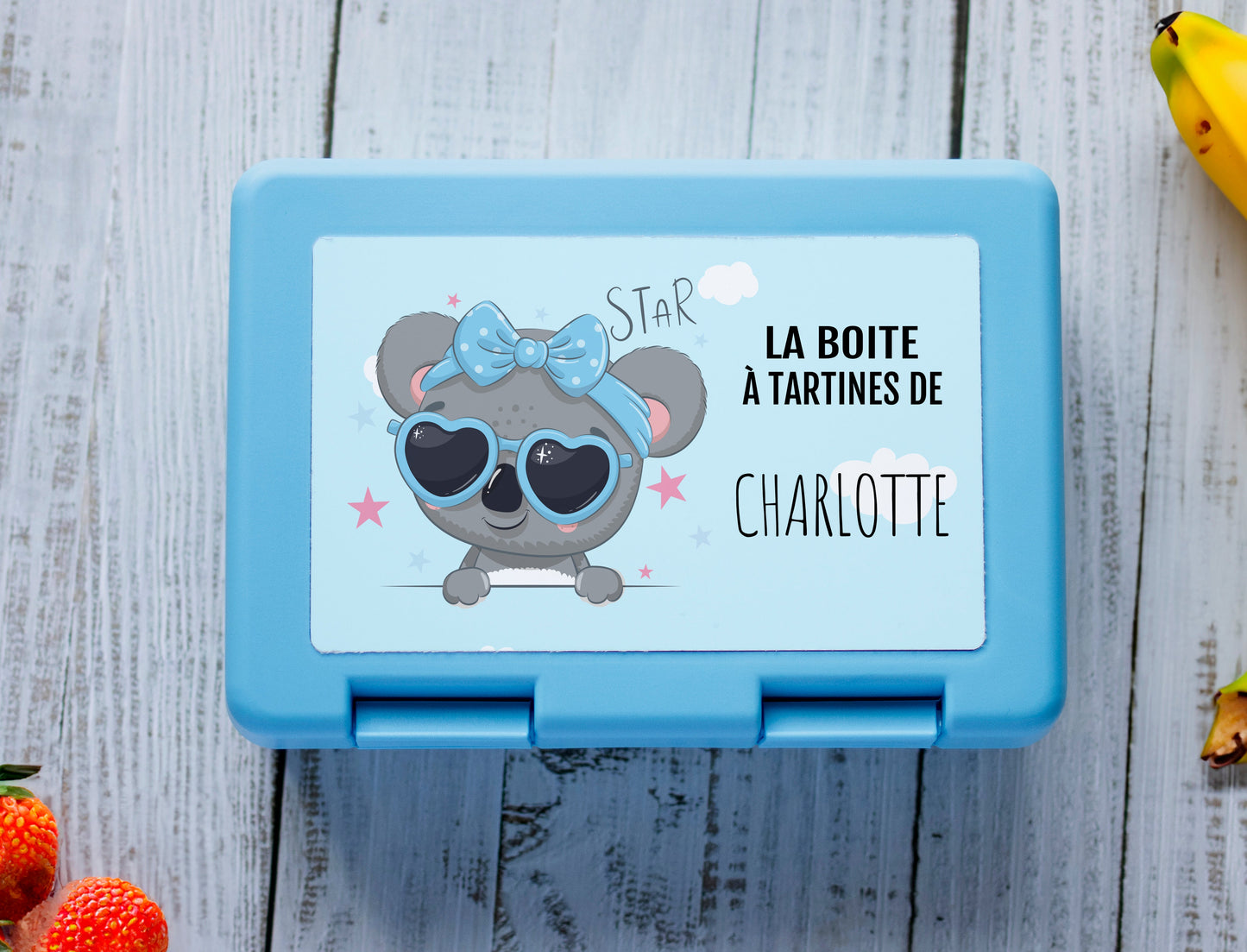 Boite à tartines personnalisée prénom avec petit Koala