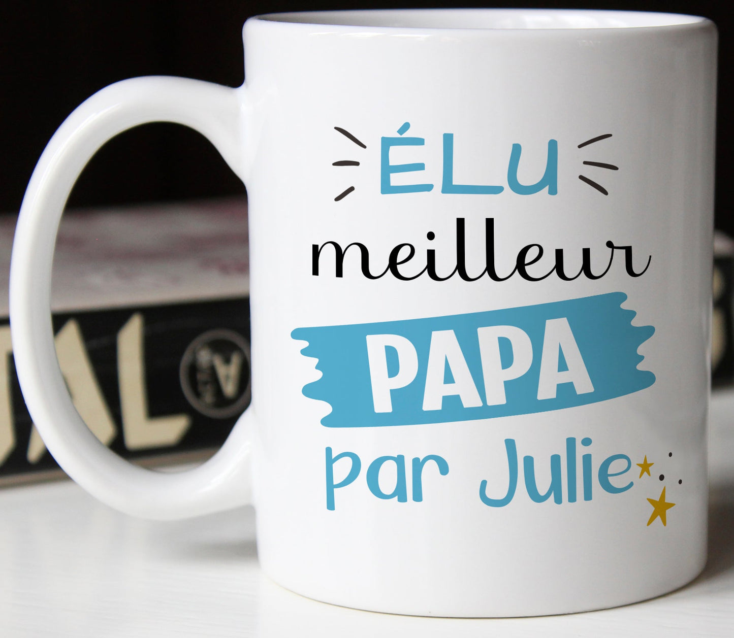 Mug personnalisé prénom meilleur papa