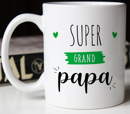 Mug futur bébé biker annonce grossesse vert