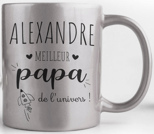 mug personnalisé meilleur papa, idée cadeau fête des pères, anniversaire ou noël