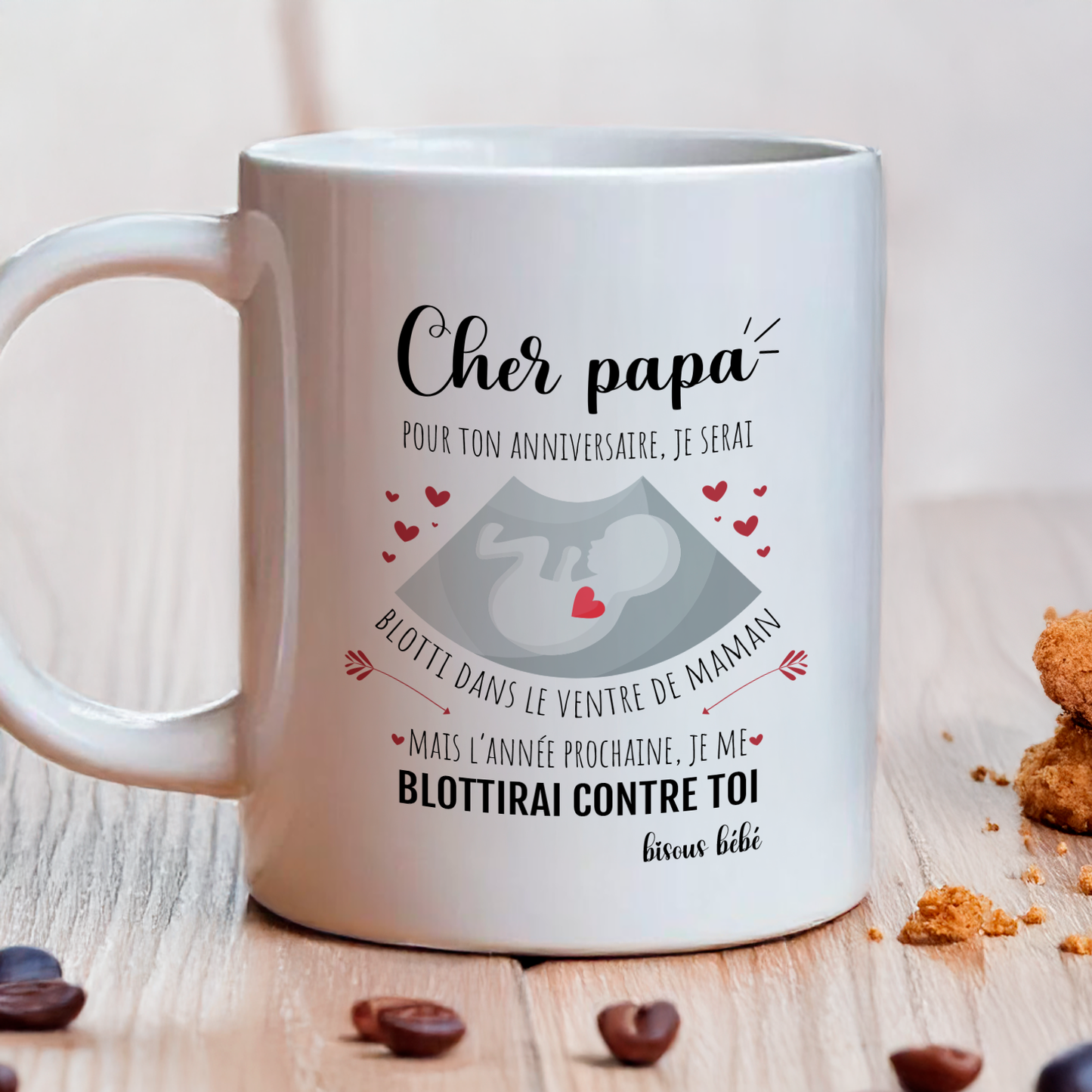 Mug annonce grossesse - Cadeau anniversaire futur papa
