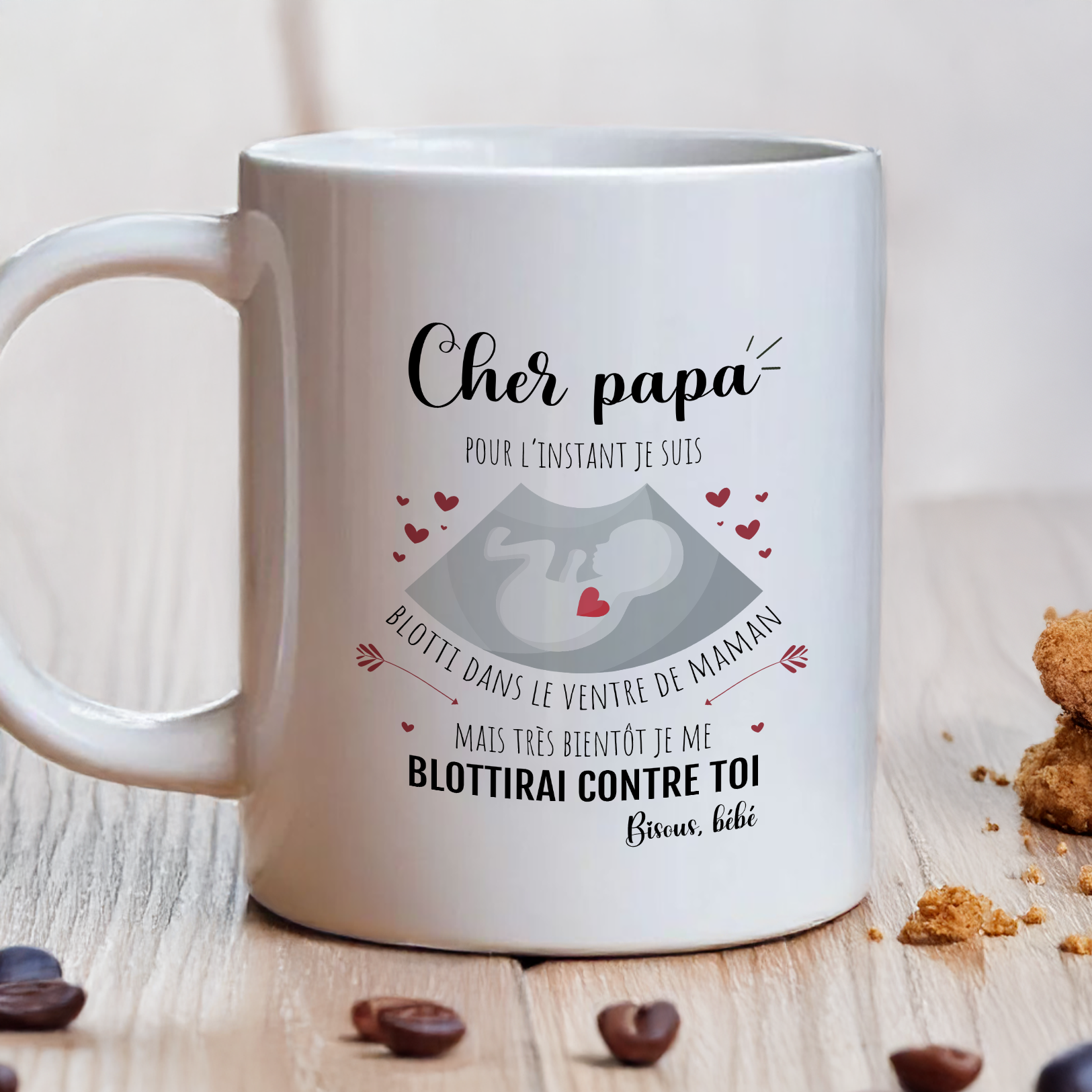 mug annonce grossesse échographie futur papa