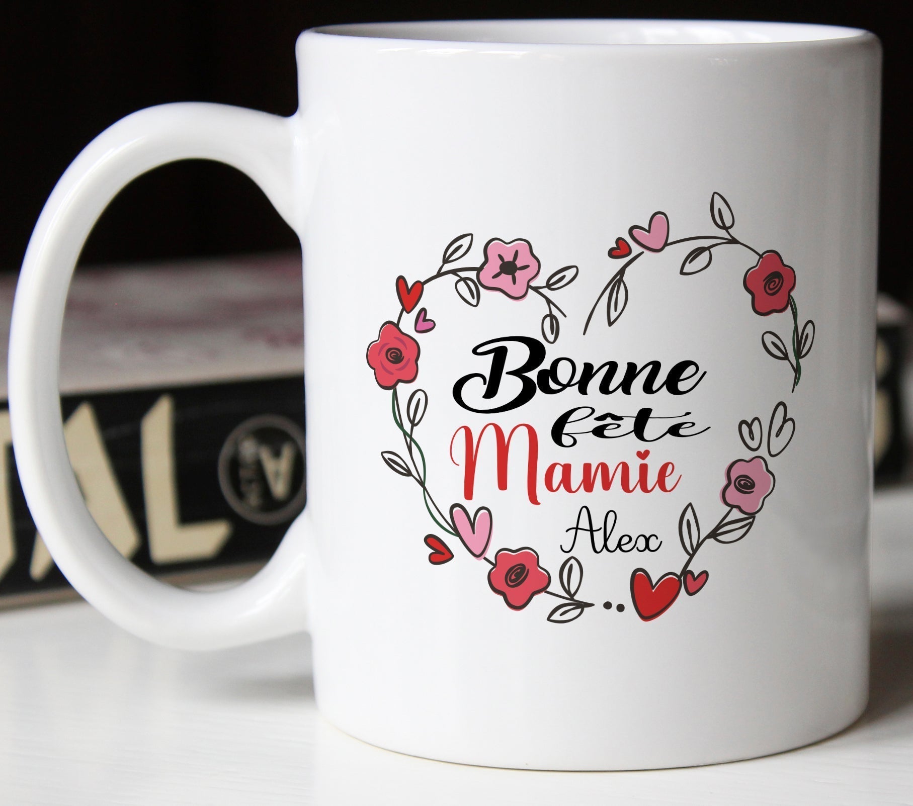 Mug personnalisable bonne fête mamie cadeau grand-mère