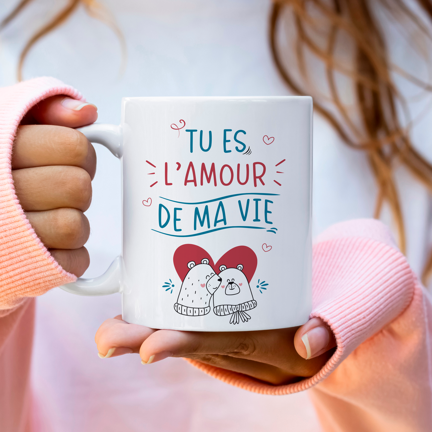 Mug Saint-Valentin personnalisé Tu es l'amour de ma vie