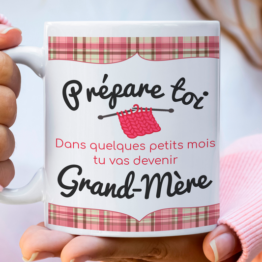 Mug annonce grosse à la futur grand-mère