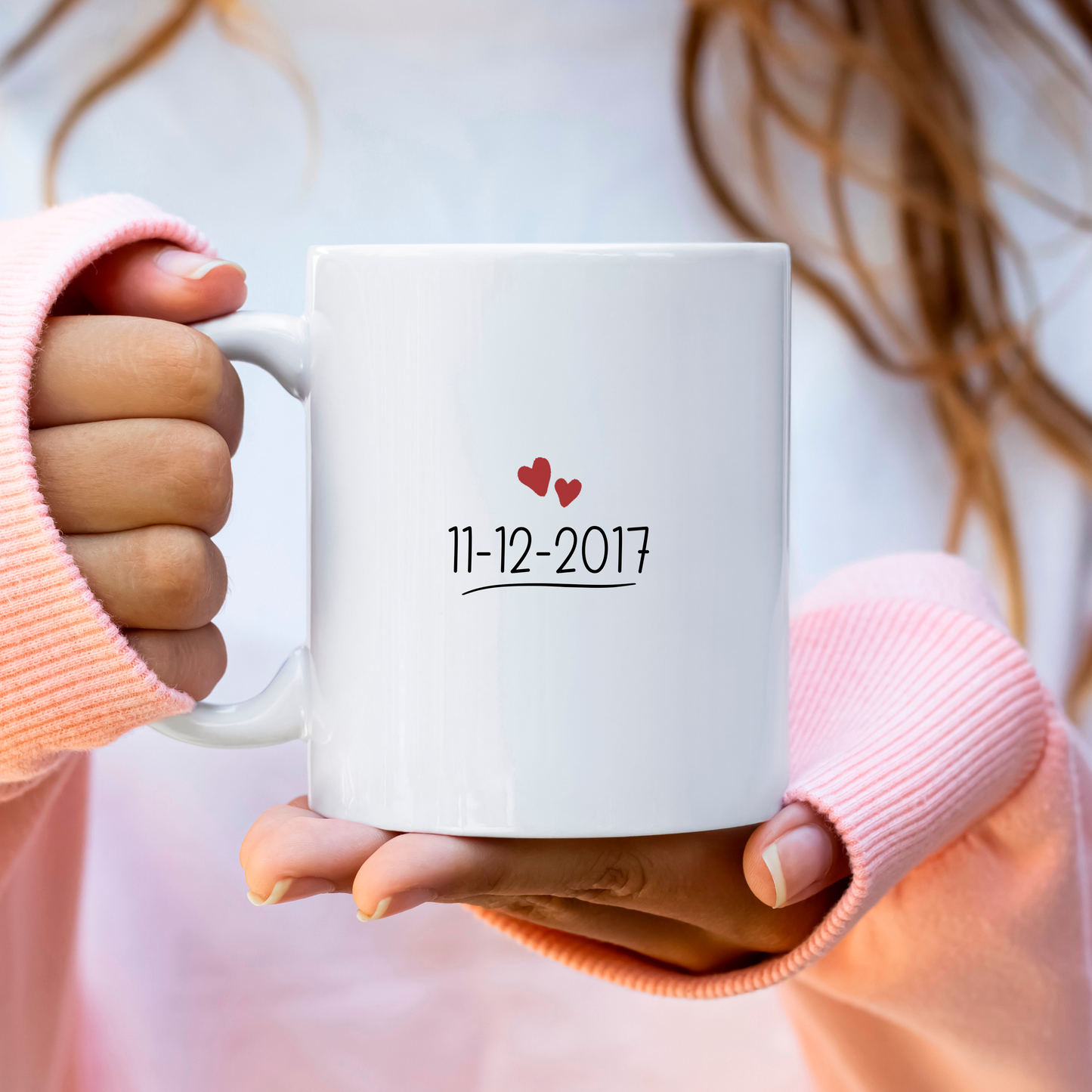 Mug Saint-Valentin personnalisé couple avec photo