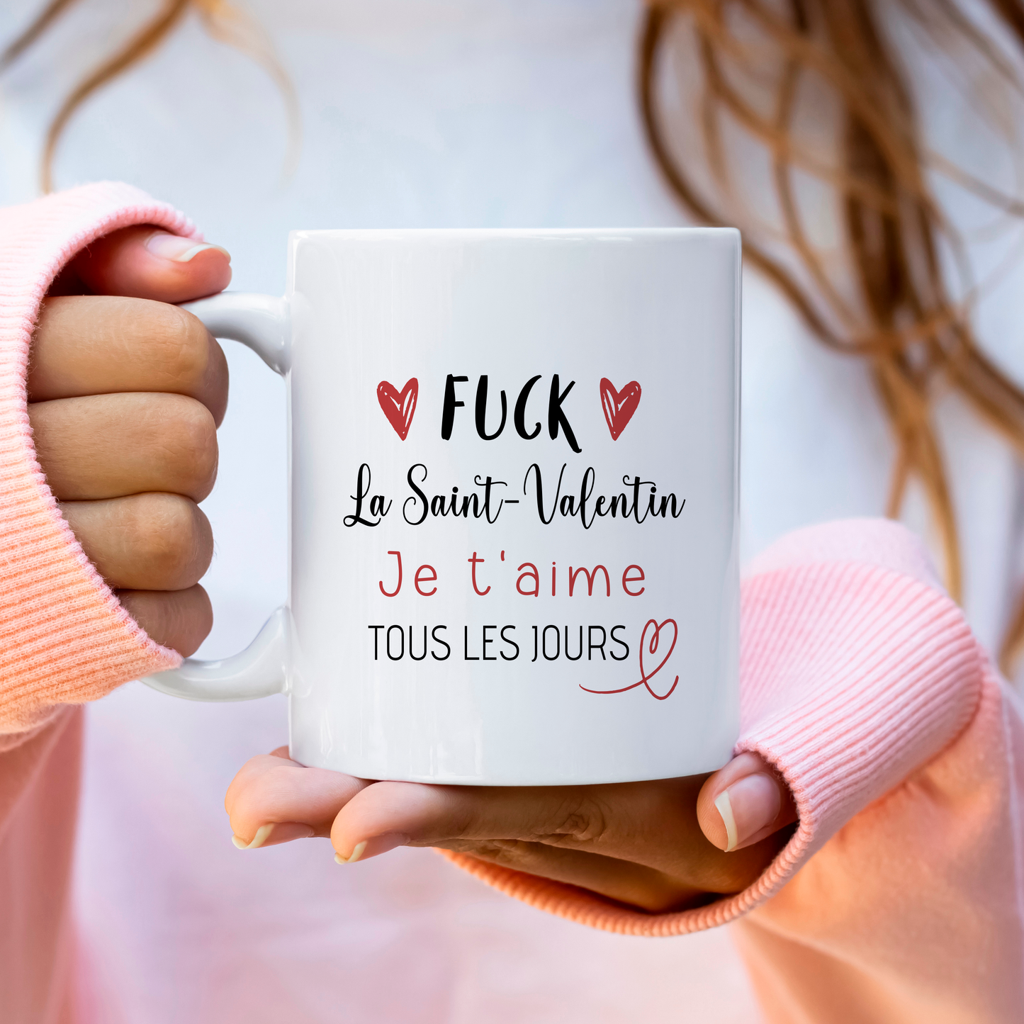 Mug Saint-Valentin personnalisé photo et prénoms