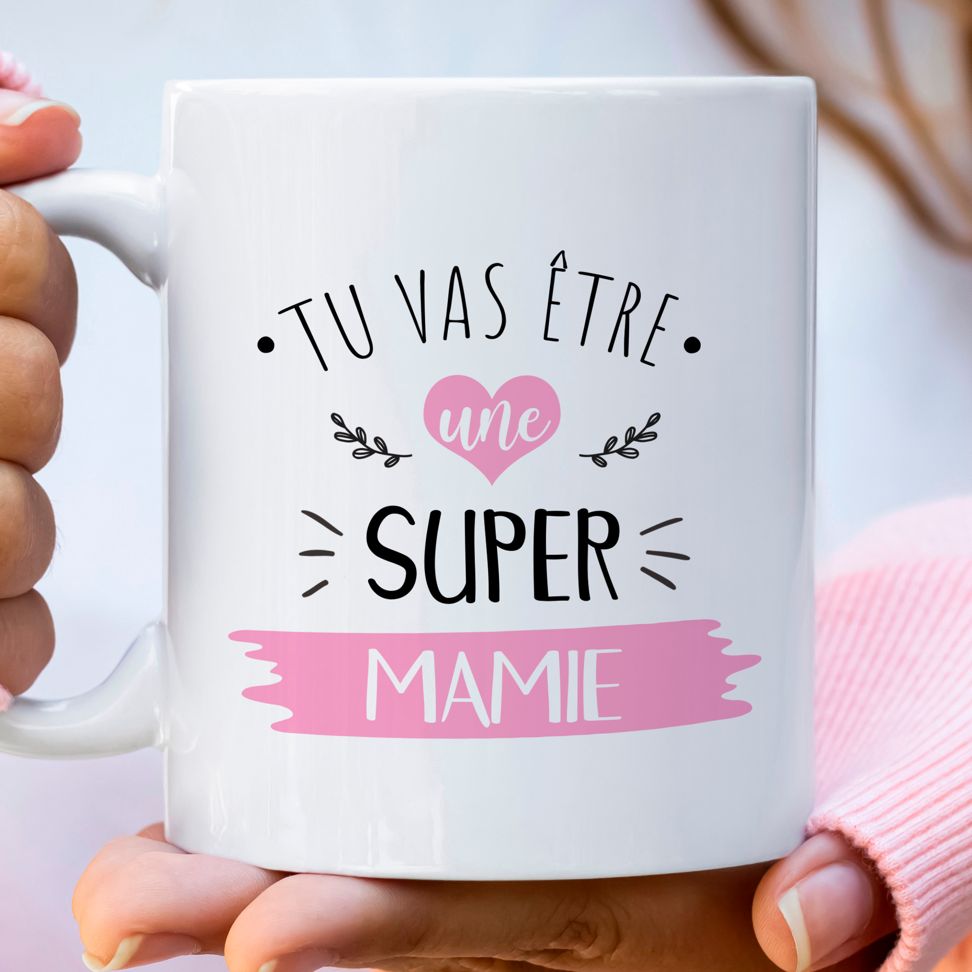 Mug annonce grossesse tu vas être une super mamie