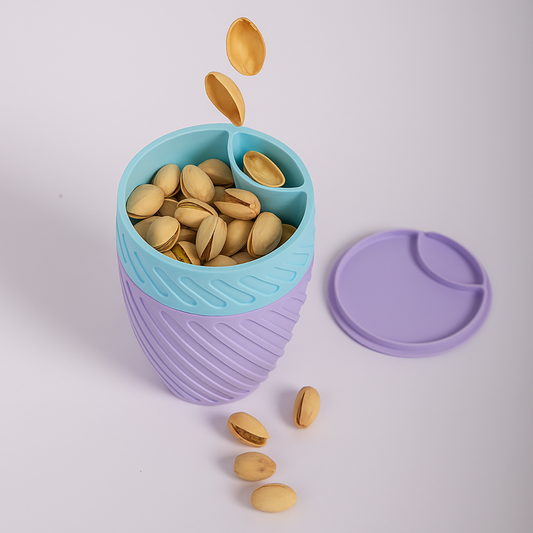 Cup à pistaches 3D – Double compartiment pratique