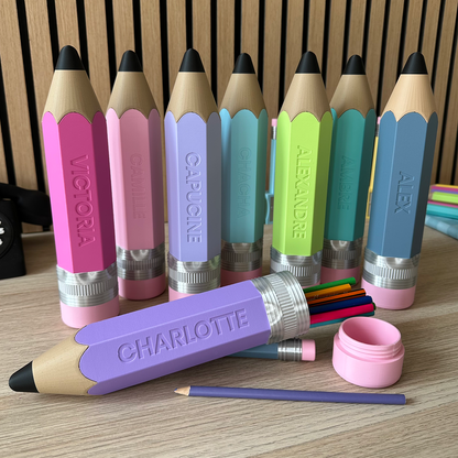 Plumier Crayon XXL Personnalisé avec prénom