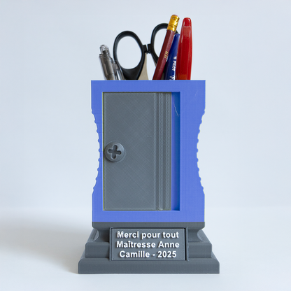 Pot à stylo personnalisé fin d’année scolaire