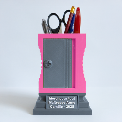 Pot à stylo personnalisé fin d’année scolaire