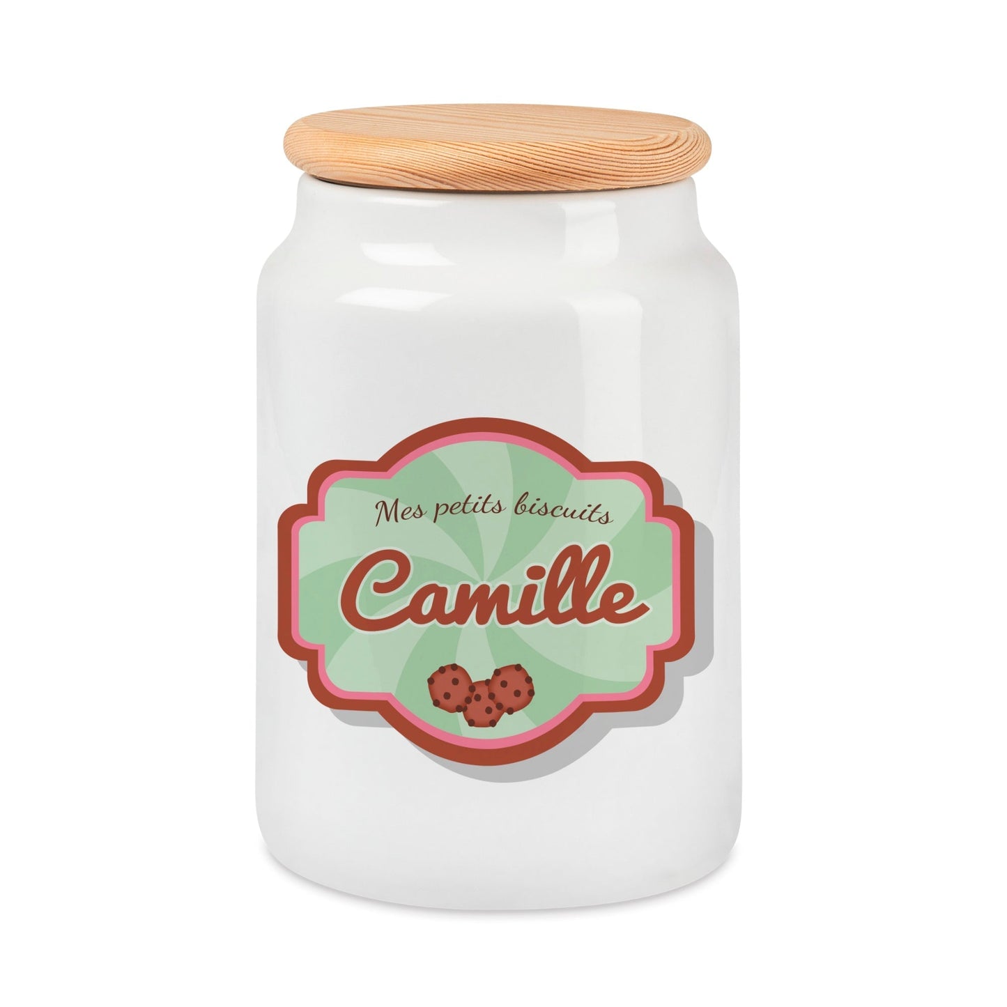 Pot à biscuits personnalisable prénom 