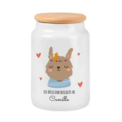 Pot à cookies personnalisable prénom