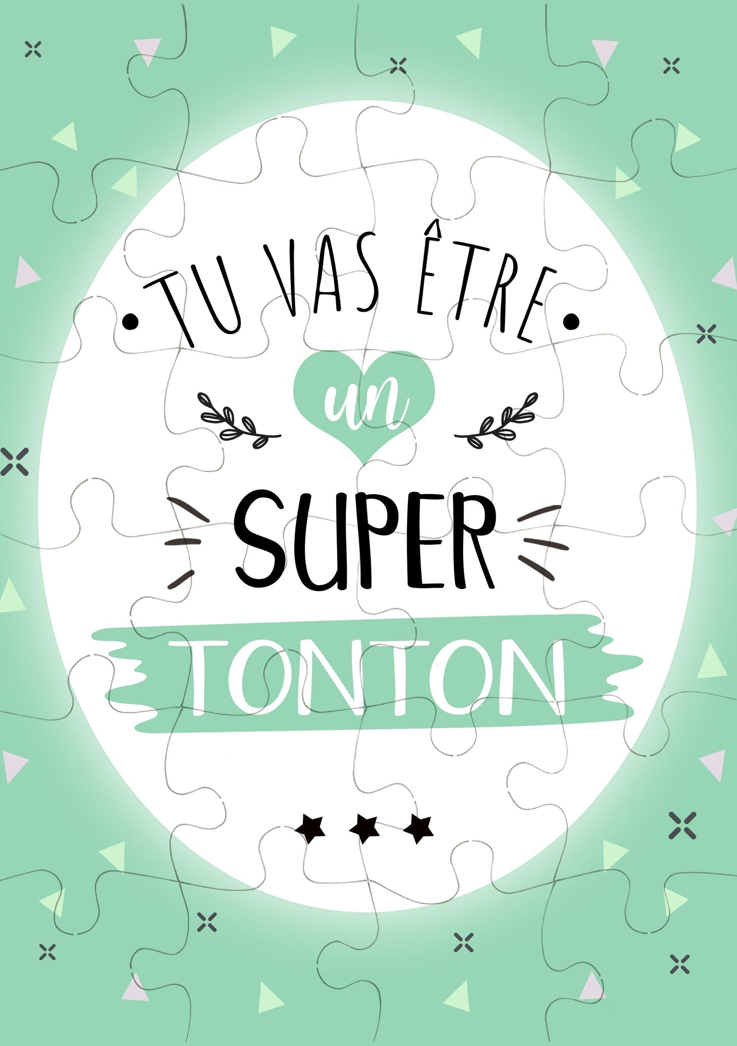 Puzzle annonce grossesse tu vas être un super tonton