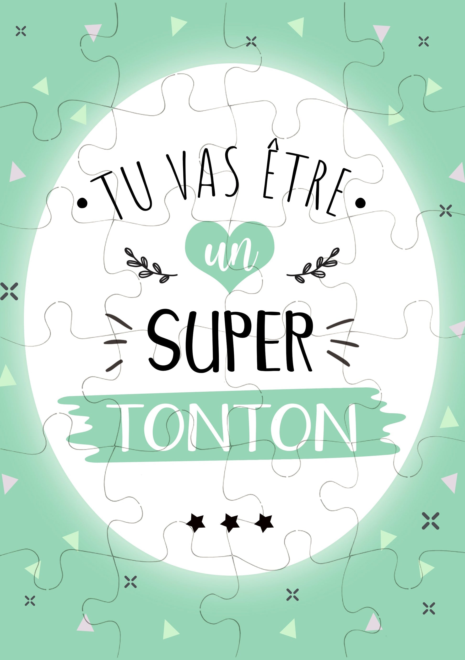 Puzzle annonce grossesse tu vas être un super tonton