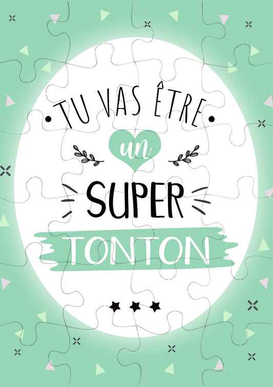 Puzzle annonce grossesse tu vas être un super tonton